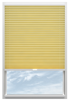Solaris, Buttercup - Clip Fit Pleated Blind
